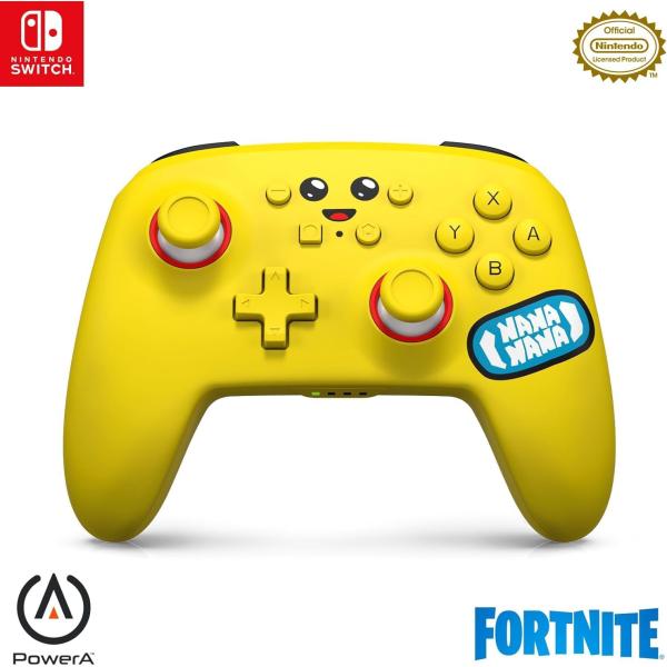 【新品】1週間以内発送【ライセンス商品】PowerA エンハンスド・ワイヤレスコントローラー for Nintendo Switch フォートナイト ピーリー