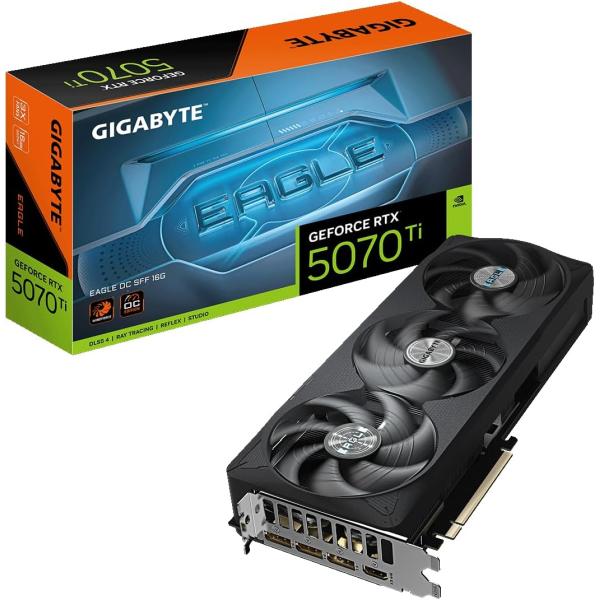 他サイト： 【新品】【即納】【代引き不可】GIGABYTE NVIDIA RTX5070Ti 搭載 グラフィックボード GDDR7 16GB　GV-N507TEAGLE OC-16GDの商品画像