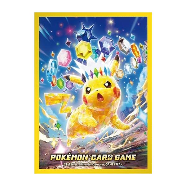 他サイト： 【新品】【即納】ポケモンカードゲーム デッキシールド プレミアム・グロス テラスタイプ：ステラ ピカチュウ　Pokemon グロス仕様の商品画像