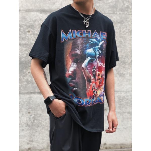 【THE FINEST(ザ・ファイネスト)】MICHAEL JORDAN RAP TEE (マイケルジョーダン Ｔシャツ) Black