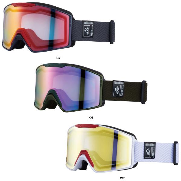 アックス AXE ゴーグル AX900-WCM UVプロテクション くもり止め加工 ヘルメット対応 ウィンタースポーツ スノーボード スキー 雪山 レンズ跳ね上げ 巾着袋付  AX900WCM　スキー　誰でも簡単に換気ができる[ ONE C...