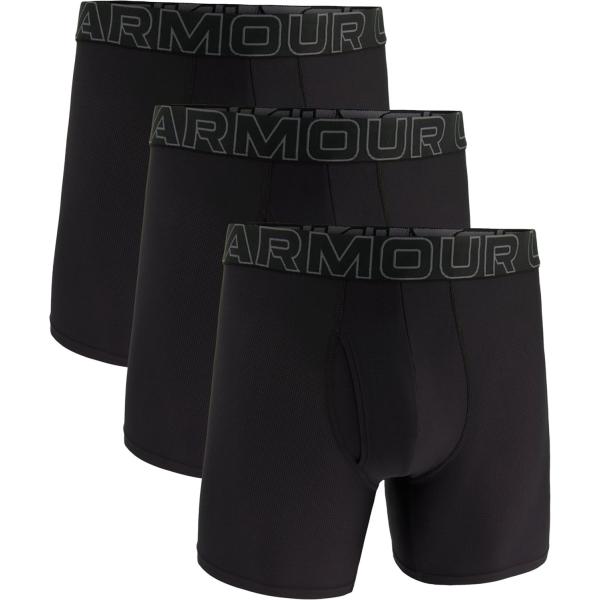 アンダーアーマー UNDER ARMOUR UA PERFORMANCE TECH MESH 6 INCH UNDERWEAR 3P メンズ ボクサーパンツ 下着 通気性 吸汗 メッシュ 縫い目なし  13874