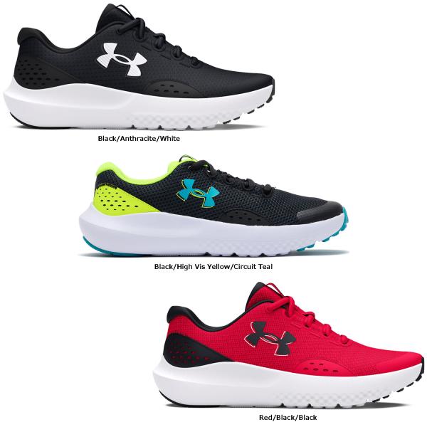 アンダーアーマー UNDER ARMOUR 陸上・ランニング UA SURGE 4 シューズ 靴 軽量 通気性 メッシュ トレーニング 運動 ジョギング 部活 練習 クラブ 成長期 フィット 学生 学校  3027103　軽量で通気性に優れ...