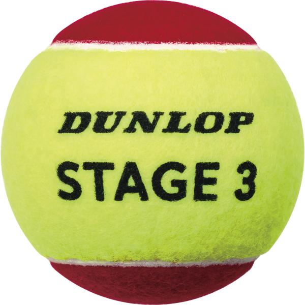 ダンロップ DUNLOP ステージ 3 レッド 12 球入  STG3RDD12D　テニス　【レッドボール】スピードを抑えた PLAY &amp; STAY レッドステージ専用ボール。  爆買