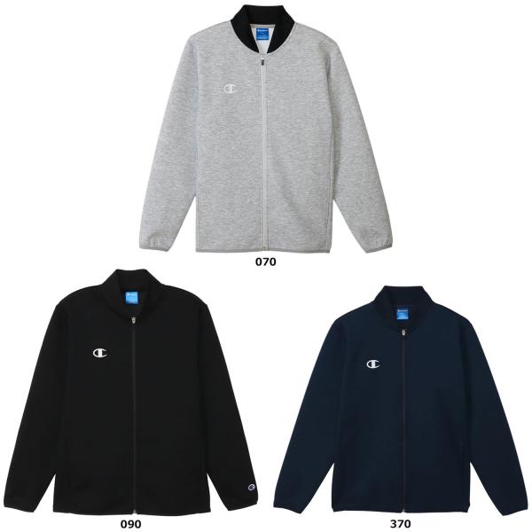 チャンピオン Champion ジップジャケット ZIP JACKET ユニセックス アウター ジャージ シンプル スポーティー 保温 トレーニング ストレッチ素材 部活