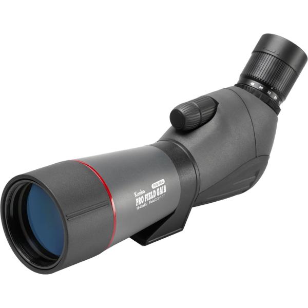 プロフィールドガイヤPFG-48A傾斜型 フィールドスコープ 野鳥観察 三脚取り付け可能 防滴 専用ケース付 キャンプ ハイキング ウォッチング レジャー  147279　倍率16〜48倍のズーム式フィールドスコープ。65mmの対物レンズに...