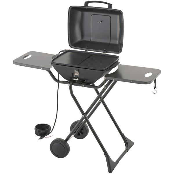 ロゴス LOGOS   野電   エレキャン・エレグリル PRO 81060001　アウトドア　コンセントに挿すだけ!減煙仕様の電気式グリル。電気式だから、コンセントにつないでスイッチ 1 つで手軽に BBQ ができます。フッ素加工されたグ...