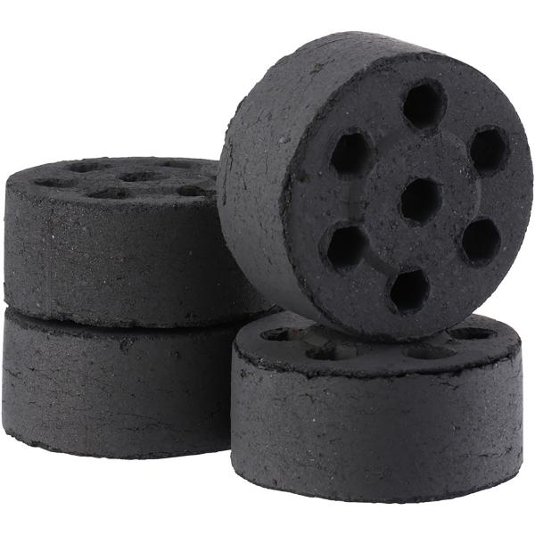 ロゴス LOGOS アウトドア エコココロゴス・ミニラウンド DECO 4 成型炭 燃料 ヤシガラ エコ素材 着火剤加工 火おこし不要 簡単着火 遠赤外線 キャンプ BBQ 調理 防災 停電対策  83100114 LOGOS（ロゴス） エコココロゴス・ミニラウンド DECO 4 成型炭 燃料