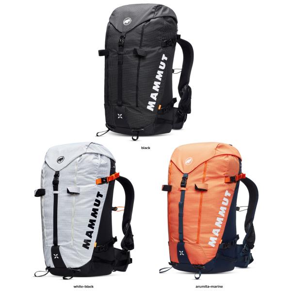 マムート MAMMUT TRION 38  252003842　アウトドア　軽く快適な背負い心地と抜群の耐久性で、クライミング、スキーツアー、マウンテニアリングなど山で年中活躍する理想のパートナー。撥水性・耐摩耗性に優れたTRIONシリーズ...