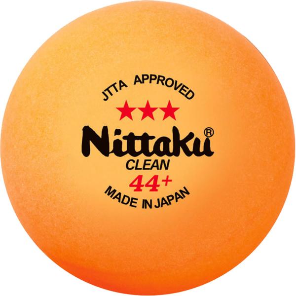 ニッタク Nittaku ラージ3スター　クリーン　1ダース　ラージボール　公認球　ボール　抗菌　44mm　ピンポン