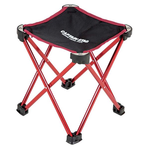 キャプテンスタッグ CAPTAIN STAG トレッカー マイクロイージーチェア レッド   UC1560