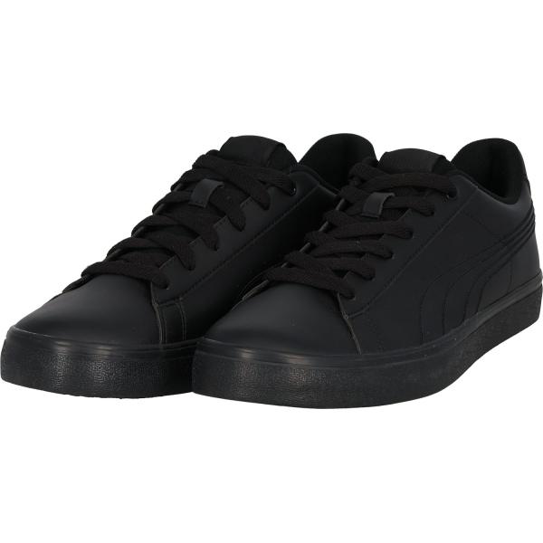 プーマ PUMA V コート バルク EB プーマブラック×プーマブラック メンズ レディース スニーカー 靴 シューズ 運動靴 ローカット 紐靴 スポーティ 通勤 通学  38990802　ワントーンでまとめたミニマルなルックスのプーマV...