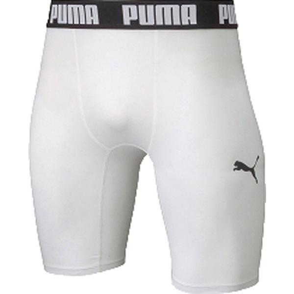 プーマ PUMA コンプレッション ショートタイツ メンズ 男性 フットサル スパッツ インナーパンツ ボトムス 吸水速乾 ハーフ ショーツ 部活 クラブ活動