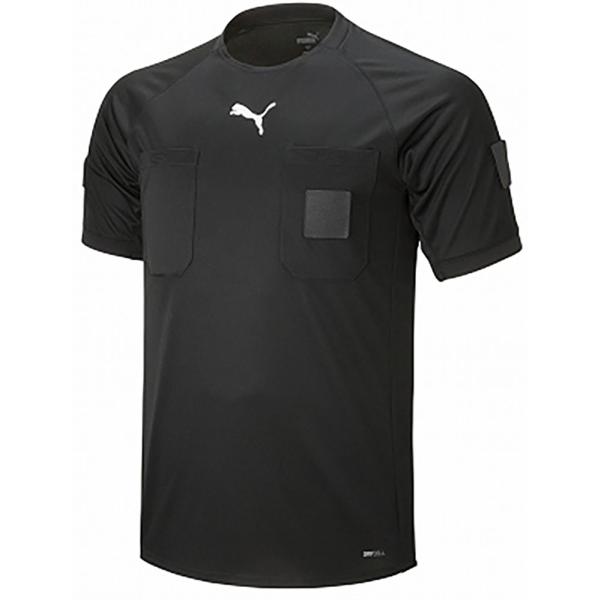 プーマ PUMA SS レフリーシャツ メンズ レフェリー 審判 ウェア トップス 半袖 クルーネック ワッペン 練習 試合 クラブ 部活動 サークル 紅白戦 ショートスリーブ  705377 01　サッカー　新しいリスペクトワッペンにも対...