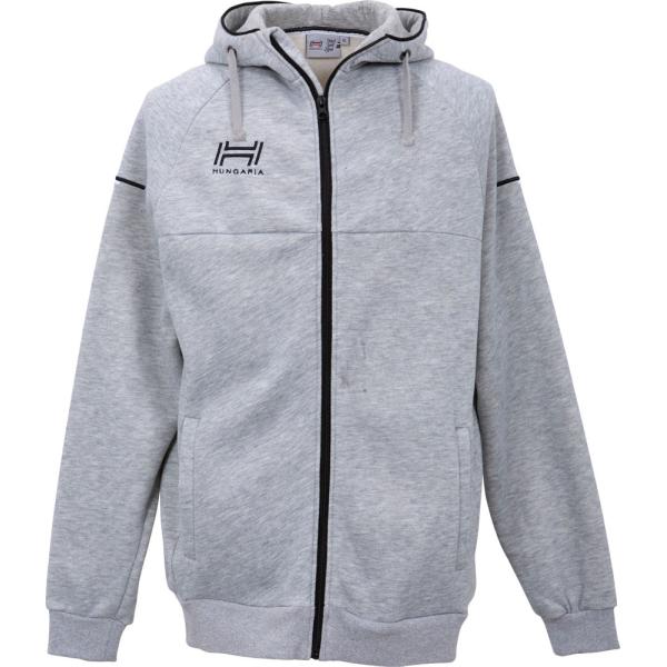 Hungaria(ハンガリア) ラグビー フルジップ フード付き スウェットパーカー メンズ（GREY・サイズ：4XL）  SP-HGD002-GREY-4XL返品種別A spg-sports_sp-hgd002-grey
