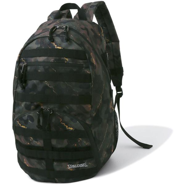 スポルディング SPALDING バスケット ハーフデイ HALF DAY コマンダー カモ バッグ ハーフデイ 50-015CM ミリタリー リュックサック バスケットバッグ 通学 部活 バスケットボール  50015CM SPALDING（スポルディング） ハーフデイ HALF DAY コマンダー カモ