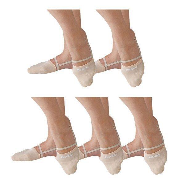 ササキ SASAKI デミシューズ Lサイズ5個セット ベージュ DEMI SHOES 153  153BELSET5　新体操　【お得なLサイズ5個セット】ソックスの様な柔らかさ、素足のような演技感覚。ストレッチの効いたニット素材のデミシュ...