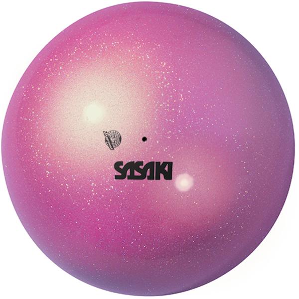 ササキ SASAKI オーロラボール M-207AU-F 径18.5cm F.I.G.認定品 手具 光沢 輝き 部活 練習 トレーニング 大会 試合 発表会 新入部員 演技 ダンス  M207AUF FRRO　新体操　吸い付くように手になじ...