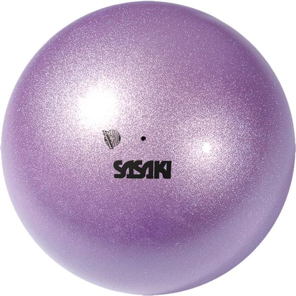 ササキ SASAKI メタリックボール M-207M-F 径18.5cm F.I.G.認定品 手具 光沢 輝き 部活 練習 トレーニング 大会 試合 発表会 新入部員 演技 ダンス  M207MF LD　新体操　吸い付くように手になじみ、ま...