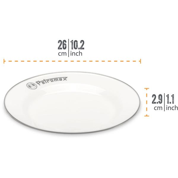 Petromax ペトロマックス エナメルプレート 2枚入 26 ホワイト 13897