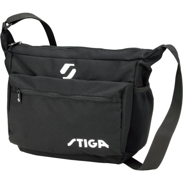 スティガ STIGA ライバル JP ブラック  1422010186　卓球　ブラックは、ブラックファスナーにホワイトのロゴ。 A4 サイズが収納でき、前面、背面、両サイドにも収納できる。様々なシーンで活躍。  爆買