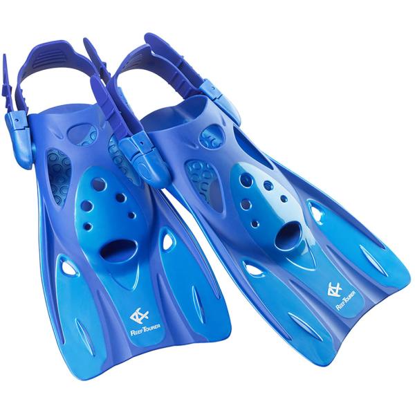 リーフツアラー Reef Tourer コンパクトストラップフィン フィン シュノーケリング コンパクト 旅行 トラベル 軽量 スノーケリング スノーケル マリン 海 海水浴 ビーチ 水遊び  RF0106 BL　マリン　旅行に便利な軽量本...
