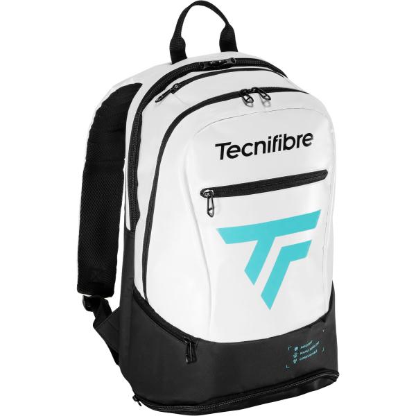 テクニファイバー Tecnifibre テニス TOURWHITE-BLUEBACK バックパック リュックサック テニスバッグ ラケット シューズ 持ち運び 練習 試合 大会 部活動 クラブ サークル  40TOUWBLBA Tecnifibre（テクニファイバー） Tecnifibre TOURWHITE-BLUEBACK