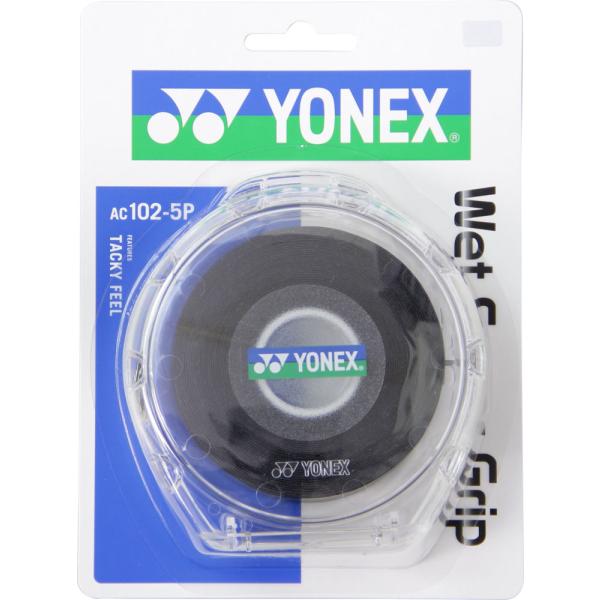 ヨネックス YONEX ウェットスーパーグリップ5本パック 5本入 グリップテープ ぐりっぷ ウェット 吸汗 吸水 アクセサリー  AC1025P 007　テニス　パッケージ付きで収納しやすいグリップテープ。  爆買