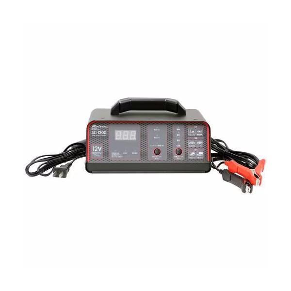 他サイト： 大自工業 Meltec SC-1200 バッテリー充電器 DC12V用 開放型・密閉型鉛バッテリー対応 定格出力：12Aの商品画像