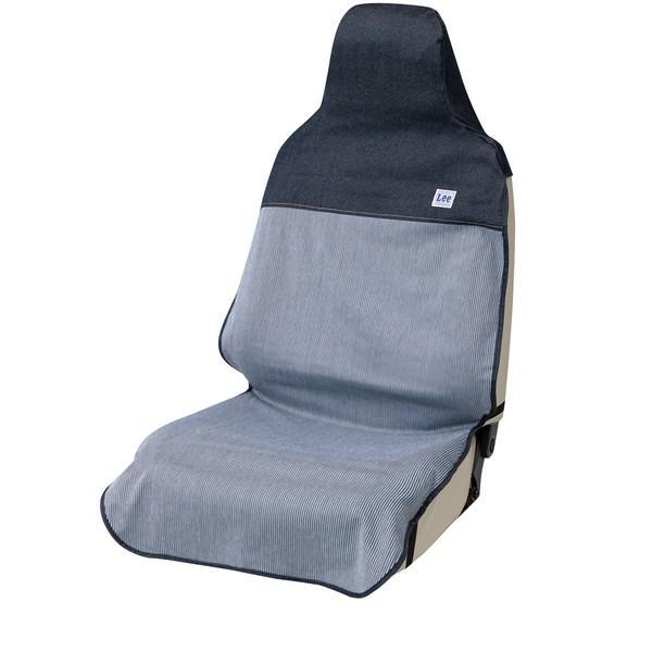 他サイト： BONFORM ボンフォーム 4101-10BL シートカバー Leeヒッコリー エプロンタイプ 前席1枚 ブルーの商品画像