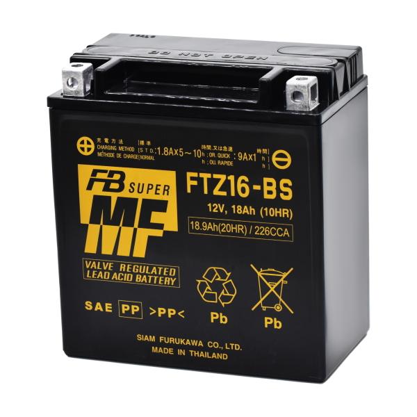 古河電池 FURUKAWA FTZ16-BS シールド型 バイク用バッテリー 液入充電