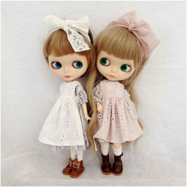 ▶Neo Blythe/1点のみストライプセット/ブライスアウトフィット ネオブライス アウトフィット / やさしやいち 「エプロンワンピース