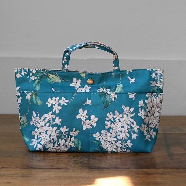FLORET LONDON フローレットロンドン / リバティプリント バッグインバッグ＜アーカイブ ライラック/ブルー ＞