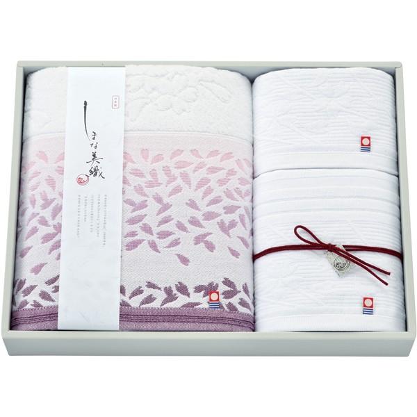 imabari towel（今治タオル）こだわりタオルギフト　しまな美織　<しまな美桜>　バスタオル1枚・フェイスタオル1枚・ウォッシュタオル1枚