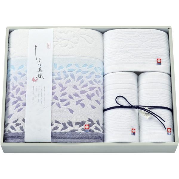 imabari towel（今治タオル）こだわりタオルギフト　しまな美織　<しまな美桜>　バスタオル1枚・フェイスタオル2枚・ウォッシュタオル1枚