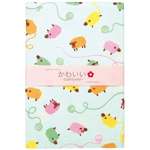 表ガーゼ・裏パイルの使いやすいタオル　japanese　style　＜ふわふわメリー　バスタオル＞　約55×115cm