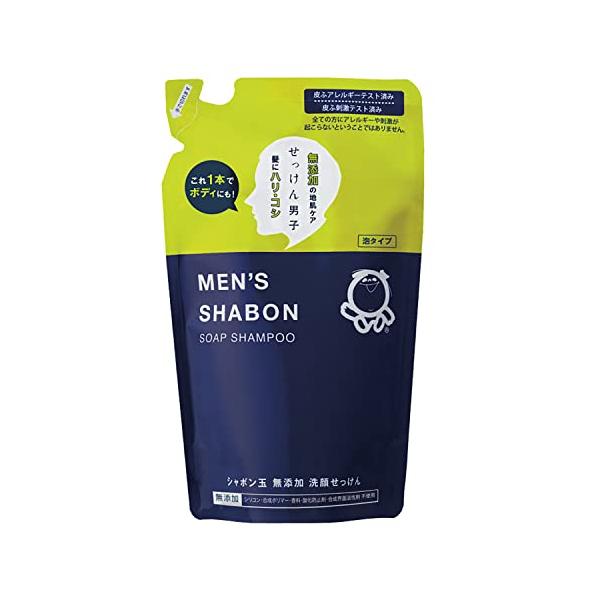 シャボン玉 メンズシャボンソープシャンプー つめかえ用 420mL