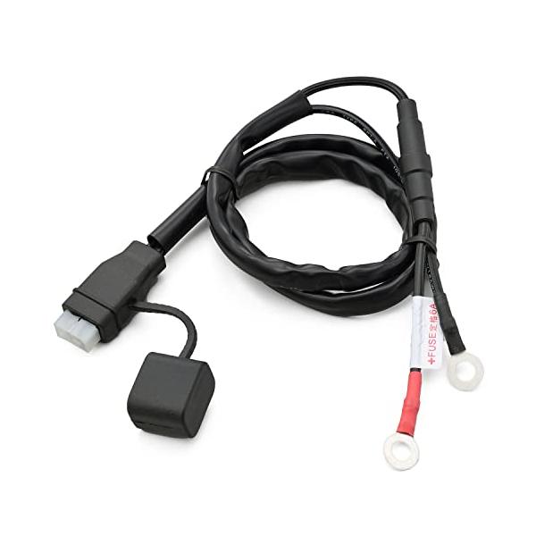 他サイト： デイトナ バイク用 バッテリー充電器 補修品(91875用) 防塵キャップ付き車体配線 93107の商品画像