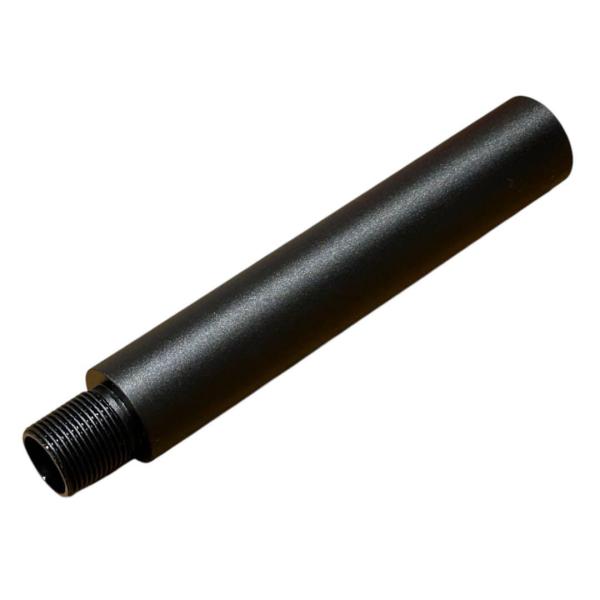 14mm 逆ネジ 延長アウターバレル 20mm〜100mm延長 エクステンションバレル マズル アルミ製 軽量 ブラック エアガン サバゲー サイレンサー トレーサー 取付