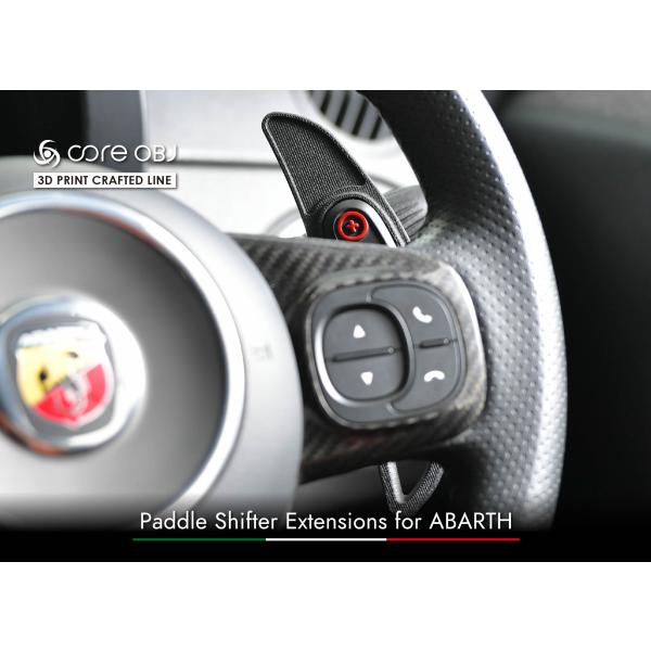 ABARTH 500/595/695用 パドルエクステンション/2カラー【core OBJ