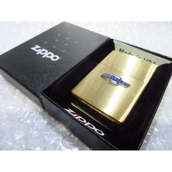 シボレー・ロゴ Zippo/真鍮製ジッポライター CHEVROLET【type3