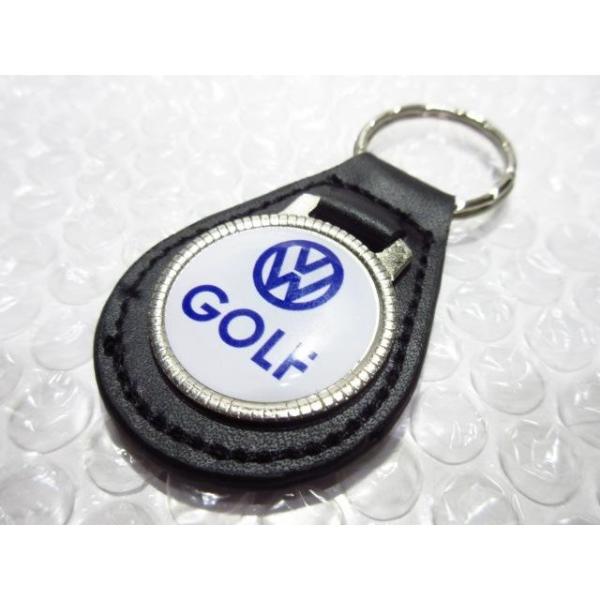 VW GOLF/ゴルフロゴ 本皮キーホルダーS : スパイラルオート