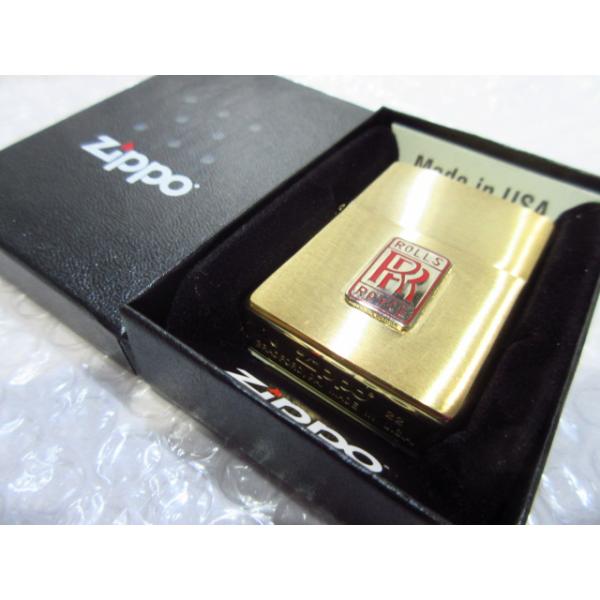 ロールスロイス Zippo 真鍮製ジッポライター/ゴールド ROLLS ROYCE 