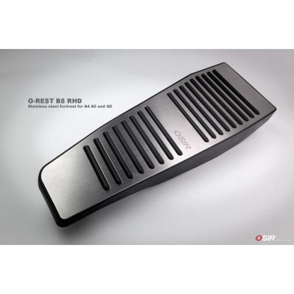 AUDI アウディ B8 A4/ A5/ Q5 フットレスト アウディ/Audi A4 A5 Q5/RHD ステンレス・フットレスト 【OSIR
