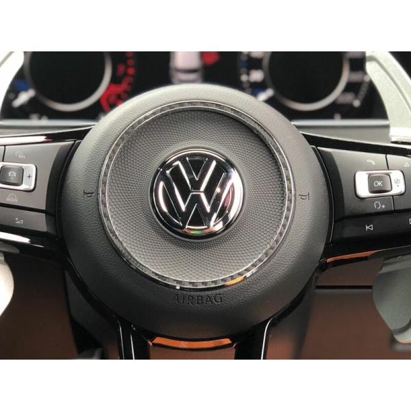 VW ゴルフ7.5/GOLF7.5 ステアリングセンターリング/BKカーボン