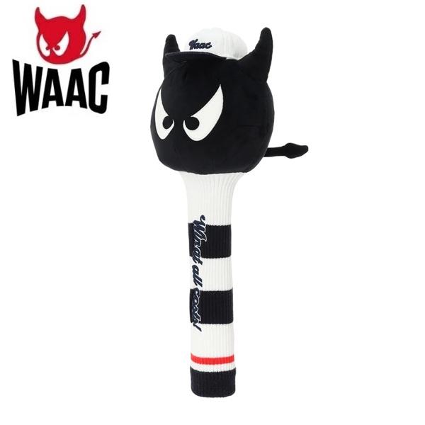 WAAC ワック　ドライバーカバー　1W ヘッドカバー　ウッドカバー　黒 WAAC ワック ゴルフ ヘッドカバー UNISEX WAACKY ドライバー