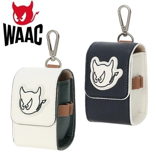 Clubhouse　ボールポーチ WAAC ワック ゴルフ ボールケース UNISEX Grainy Synthetic Leather