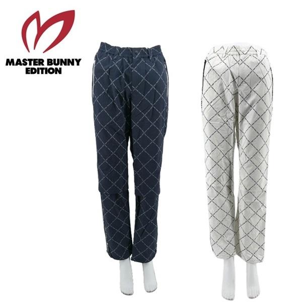 マスターバニーエディション レディース レインウェア ダイヤロゴプリント ナノリップ レインパンツ MASTER BUNNY EDITION 758-0989404