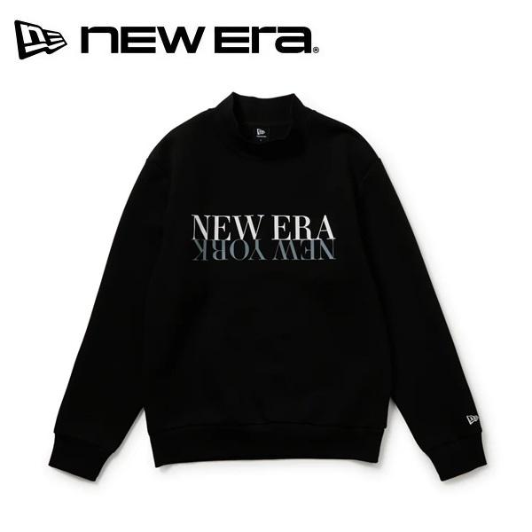 ニューエラ ゴルフ 長袖 テック スウェット モックネック NEW ERA NEW YORK ブラック New Era Golf (15129433) 2026年秋冬モデル