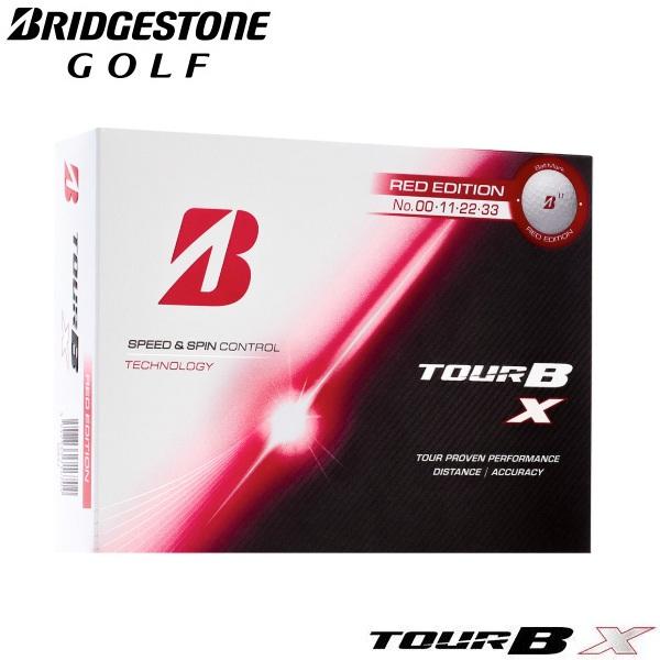 ブリヂストン ゴルフボール TOUR B X（ホワイト）  RED EDITION 1ダース 12個入り 新品 ツアービーエックス 2026年発売 日本正規品
